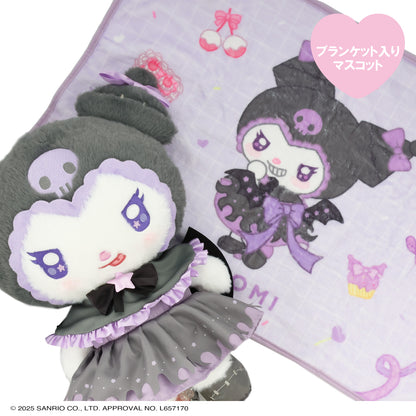 Sanrio Kuromi Stuffed Toy with Blanket (Angel and Devil)