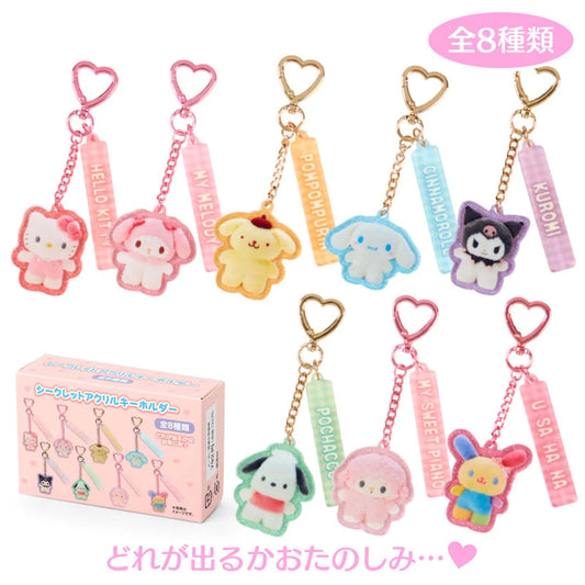 Sanrio Characters  Secret Acrylic Keychain (Pitatto Friends Photo Design)