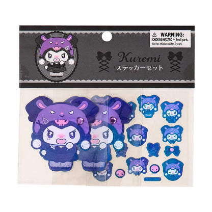 Sanrio Kuromi Sticker Set Casual (Black Kuromi Mode)