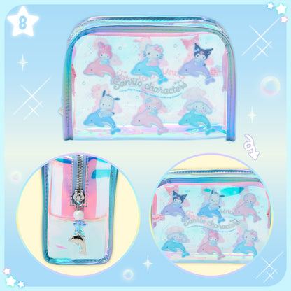 Sanrio Clear pouch (Shiny Dolphin)