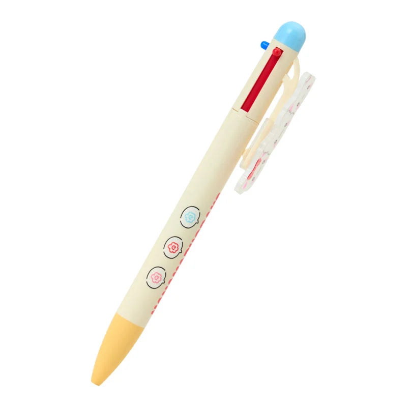 Sanrio Hanamaruobake 3-color ballpoint pen (with friends)