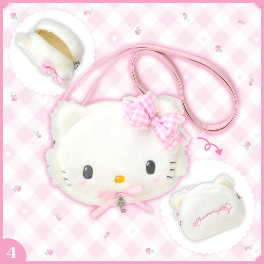 Sanrio Charmmykitty Face-shaped pochette (My Furbaby Charmmykitty)