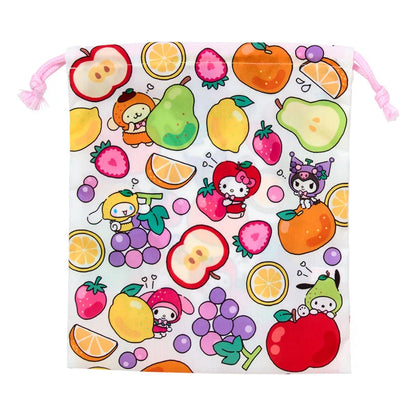 Sanrio Characters Set of 2 drawstrings (fruit design)