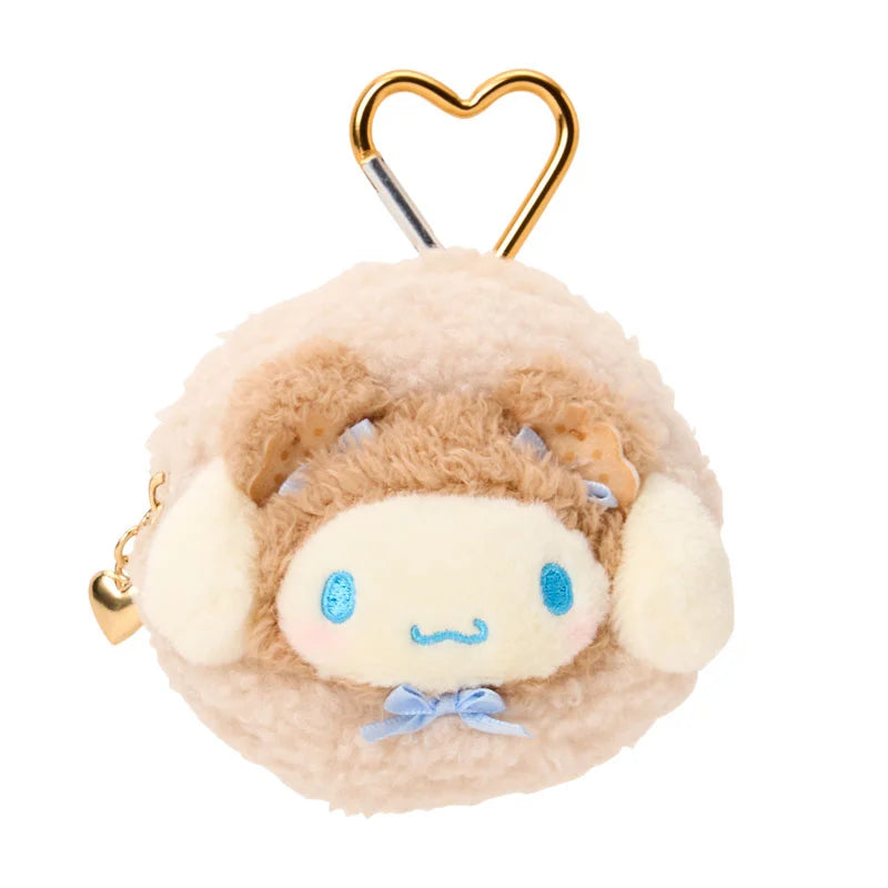 Sanrio Cinnamoroll Mini pouch with carabiner (Cookie Mokomoko Bear)