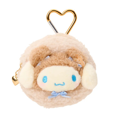 Sanrio Cinnamoroll Mini pouch with carabiner (Cookie Mokomoko Bear)