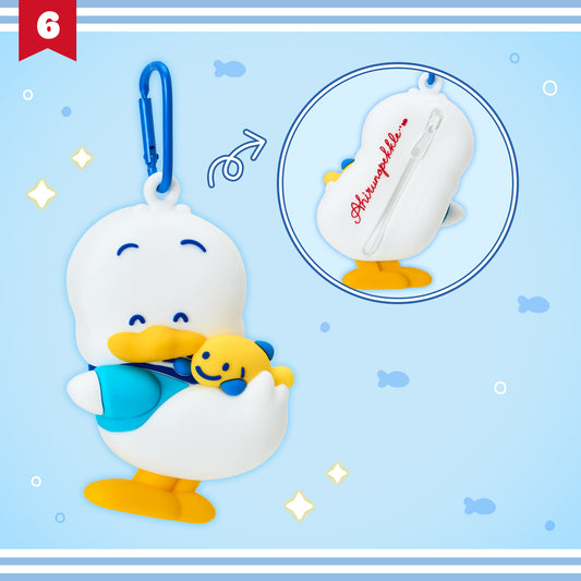 Sanrio Ahiruno Pekkle Silicone pouch (Pekkle & Pitch’s Summer days)