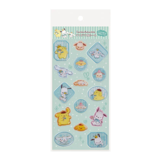 Sanrio Characters  Frosted glass-style Sticker (afternoon tea)