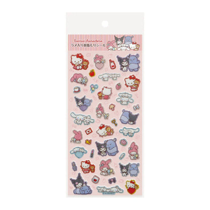 Sanrio Characters  Resin filling Sticker with glitter (Always together)