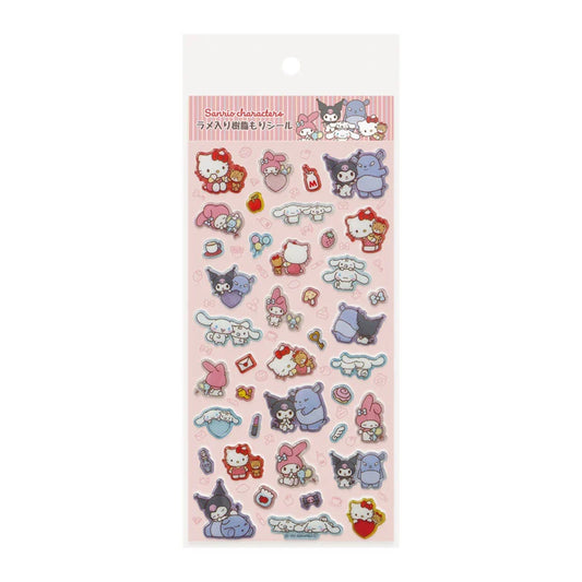 Sanrio Characters  Resin filling Sticker with glitter (Always together)