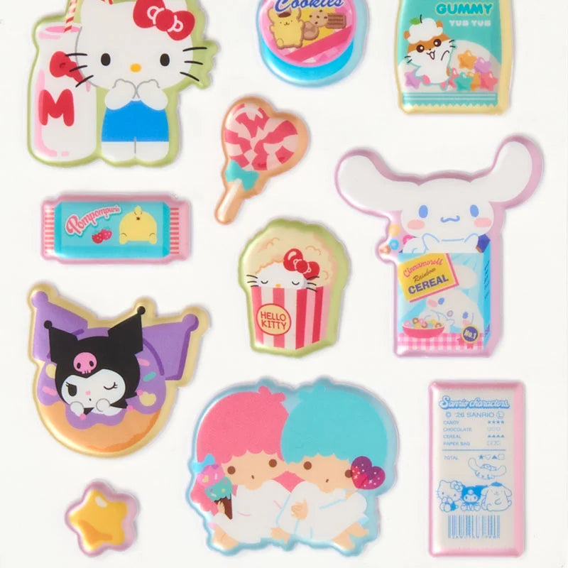 Sanrio Characters Pearl marshmallow Sticker (Light Blue)