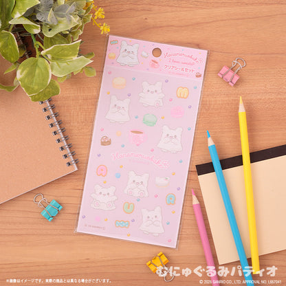 Sanrio Hanamaruobake (I love sweets) Clear Sticker Sheet