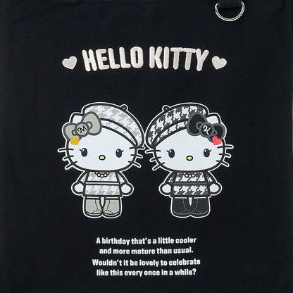Sanrio Hello Kitty  Tote bag (black and white girly twin coordinate)