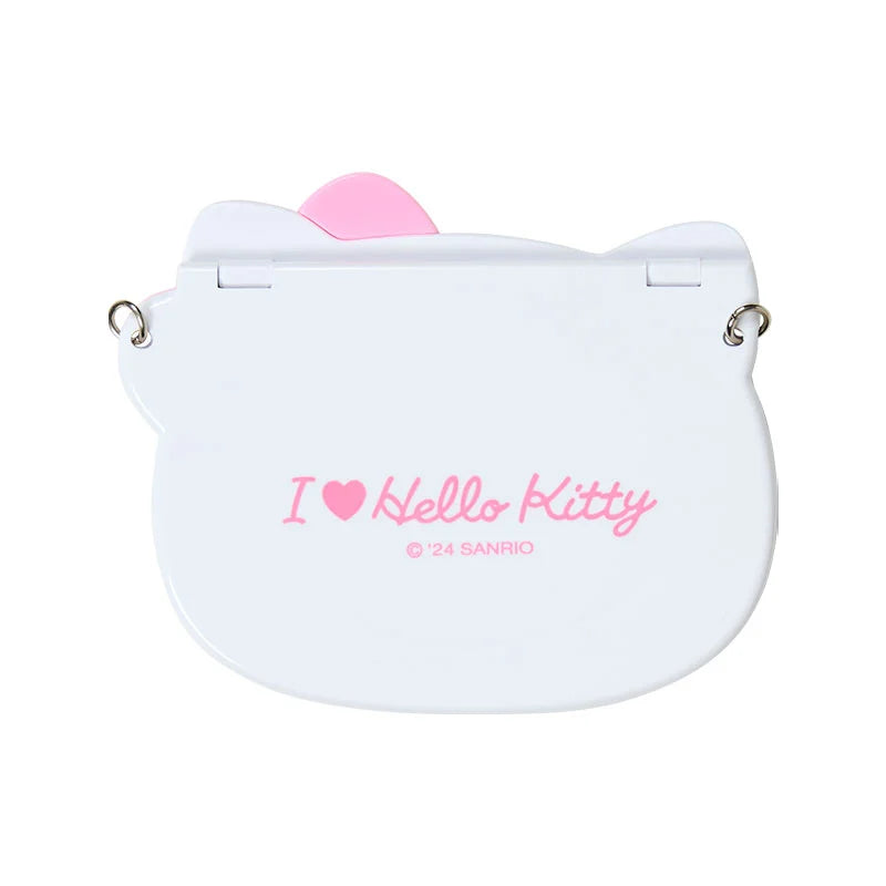 Sanrio Hello Kitty Pink Double-sided mirror with chain (I Love Hello Kitty)