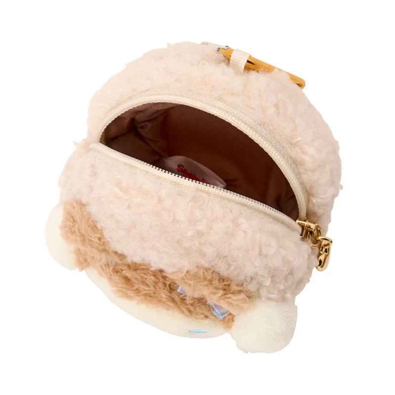 Sanrio Cinnamoroll Mini pouch with carabiner (Cookie Mokomoko Bear)