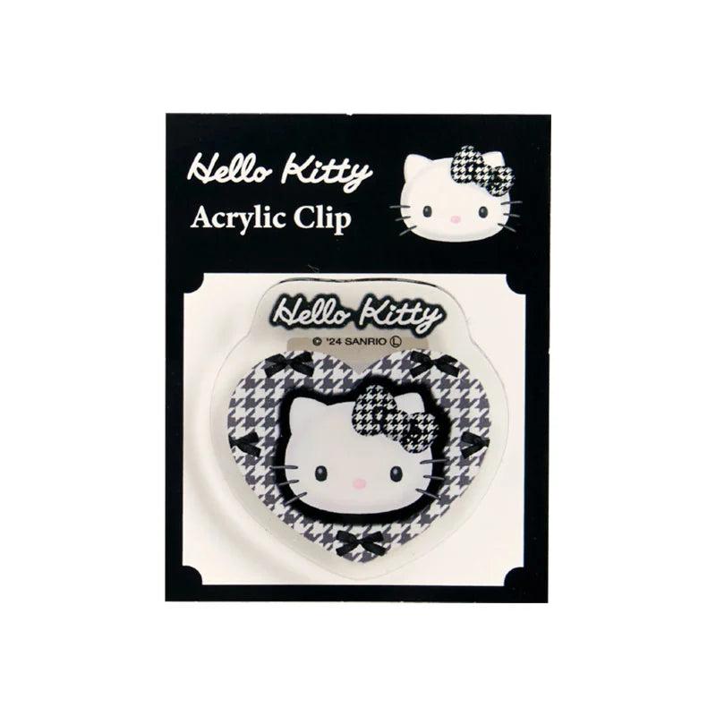 Sanrio Hello Kitty Acrylic clip (monotone)