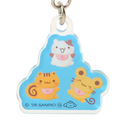 Sanrio Pompompurin Triple acrylic keychain