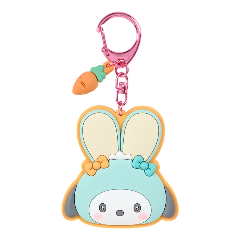 Sanrio Mirror rubber keychain Blind Box (Fluffy Ear Bunny Club)
