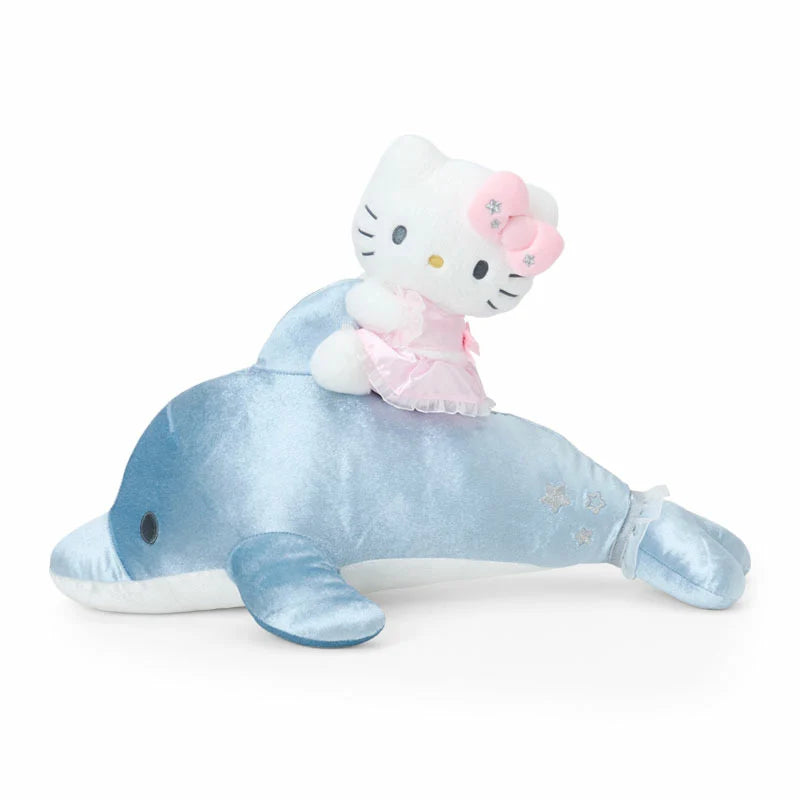Sanrio Hello Kitty plush toy cushion (Shiny Dolphin)