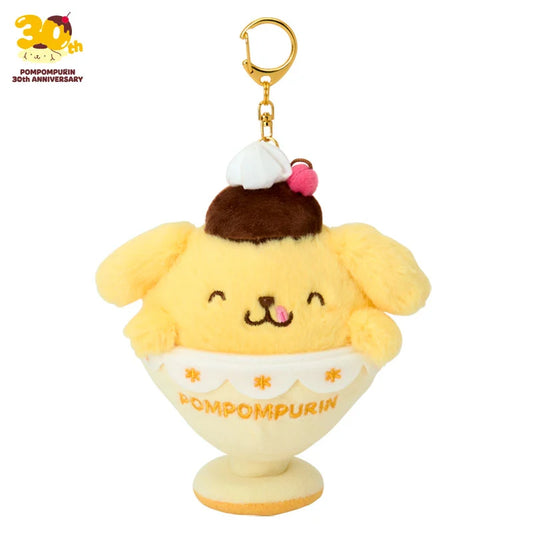 Sanrio Pompompurin Mascot holder (Pudding Full and Happy)