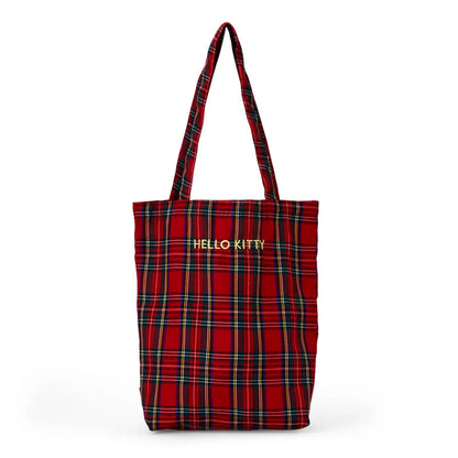 Sanrio Hello Kitty Tote bag with mascot (tartan)
