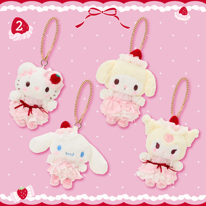 Sanrio Mascot Bag Charm (Strawberry whipped cake)