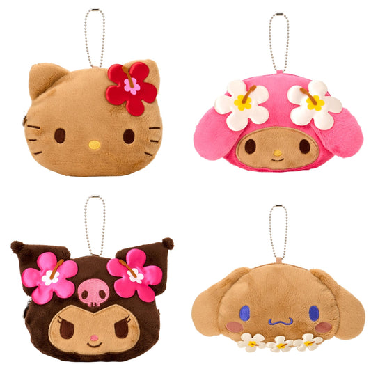 Sanrio Characters Hawaiian Host Face Shaped Pouch