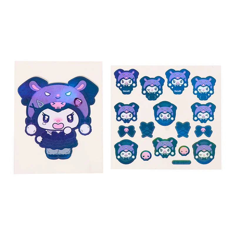 Sanrio Kuromi Sticker Set Casual (Black Kuromi Mode)