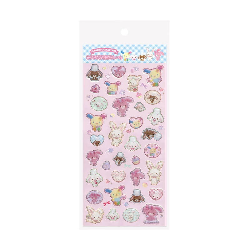 Sanrio Characters  Kirafuchi resin filling Sticker (Heisei Usagi)