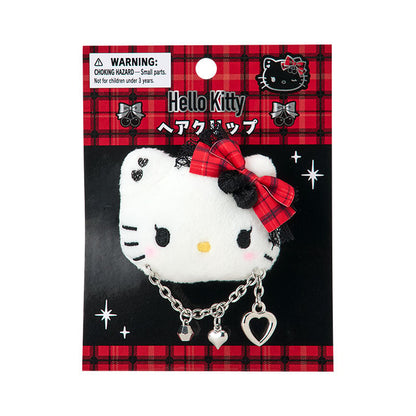 Sanrio Face-shaped Hair Clips (Sweet Rock 'n' Check)