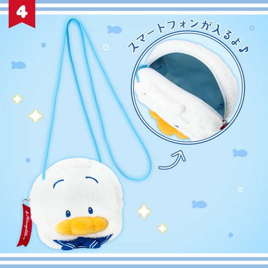 Sanrio Ahiruno Pekkle Face-shaped pochette (Pekkle & Pitch’s Summer days)
