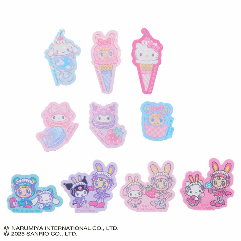 Mezzo piano x Sanrio Characters sticker set