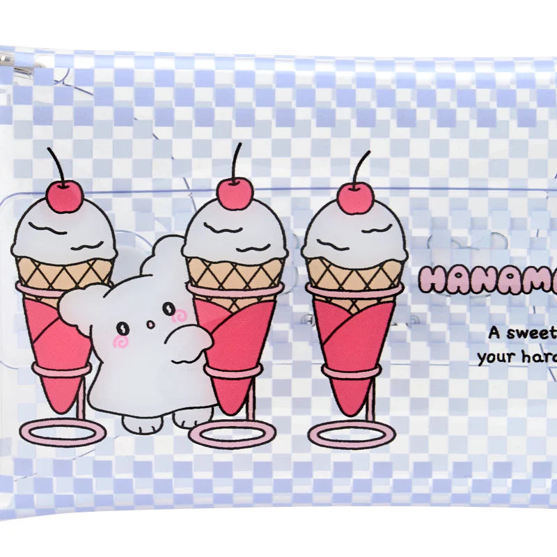 Sanrio Hanamaruobake Clear Multi Case Ice Cream (Pastel Sweets Pop)