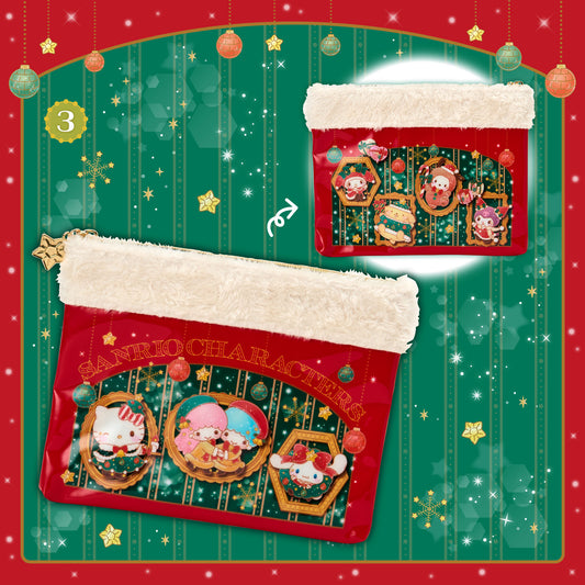 Sanrio Flat Pouch (Christmas)