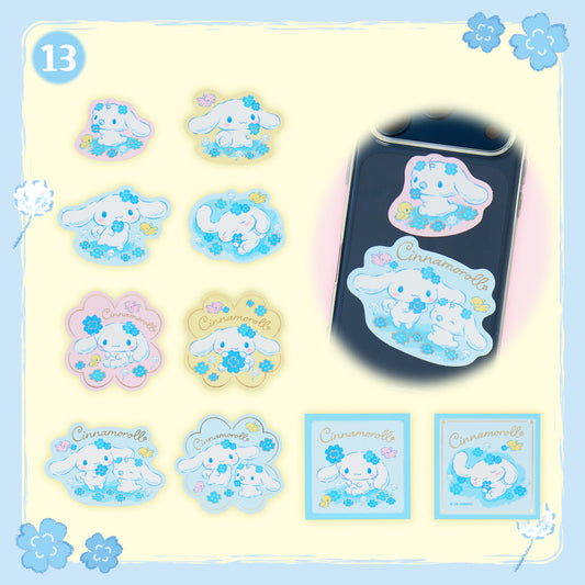 Sanrio Cinnamoroll Sticker Set (Light Blue Clover)