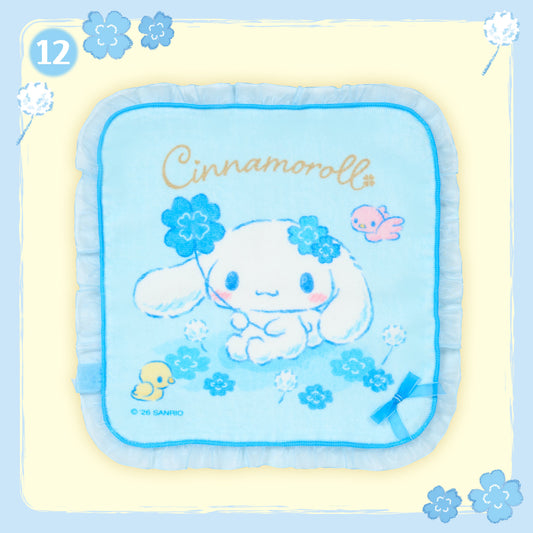 Sanrio Cinnamoroll Petit towel (Light Blue Clover)