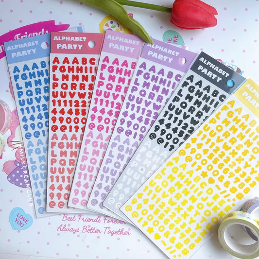 Alphabet party Stickers