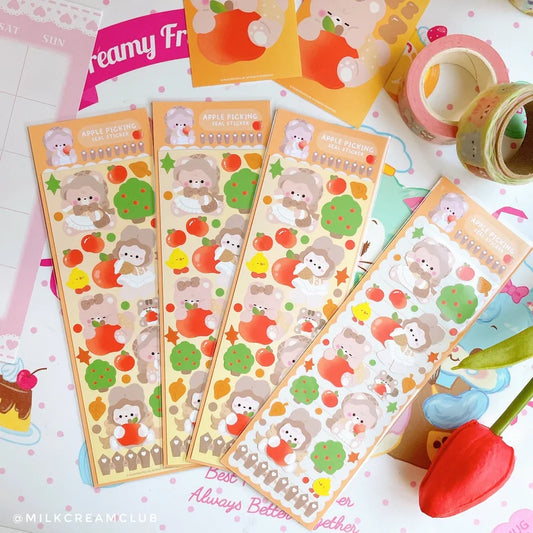 Apple Picking Sticker