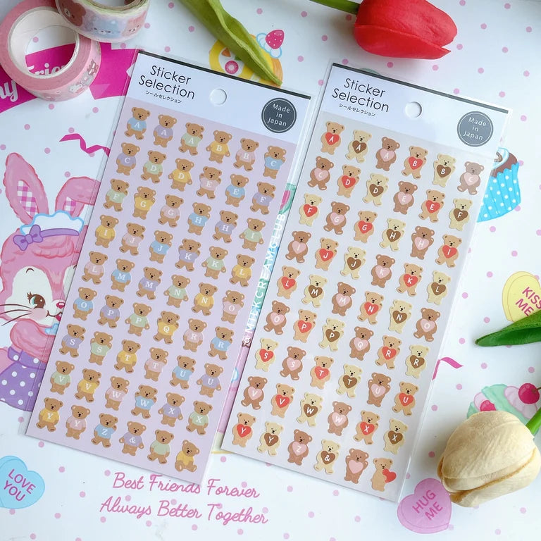 Bear Alphabet Sticker
