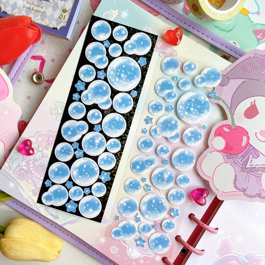 BLUE BUBBLE DECO STICKER