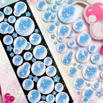 BLUE BUBBLE DECO STICKER
