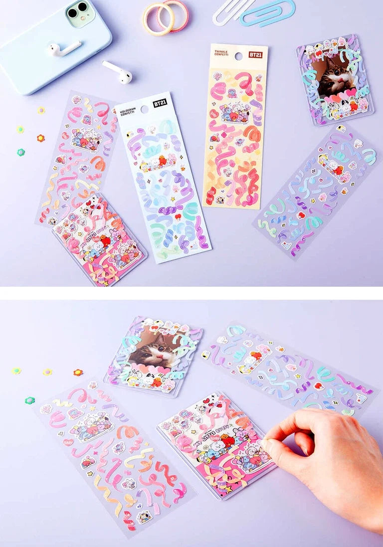 BT21 Diary Confetti Sticker