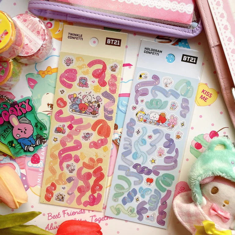 BT21 Diary Confetti Sticker
