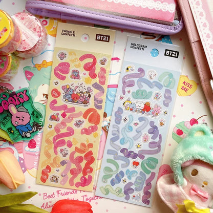 BT21 Diary Confetti Sticker