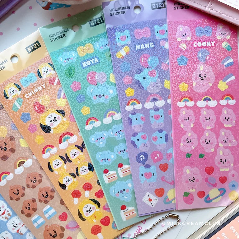 BT21 Hologram Deco Sticker