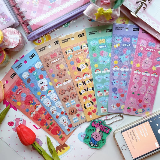 BT21 Hologram Deco Sticker