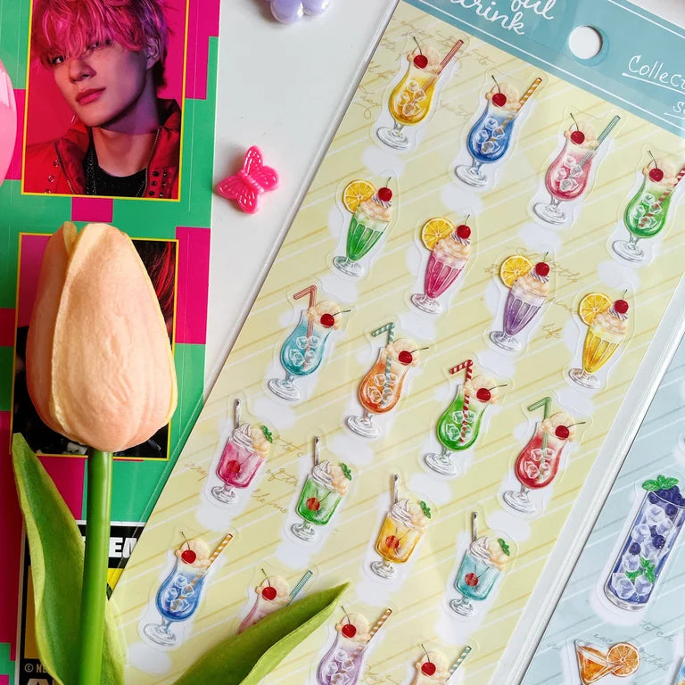 Colorful Drinks Sticker