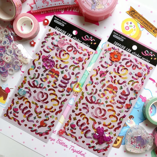 Pink Confetti Sticker