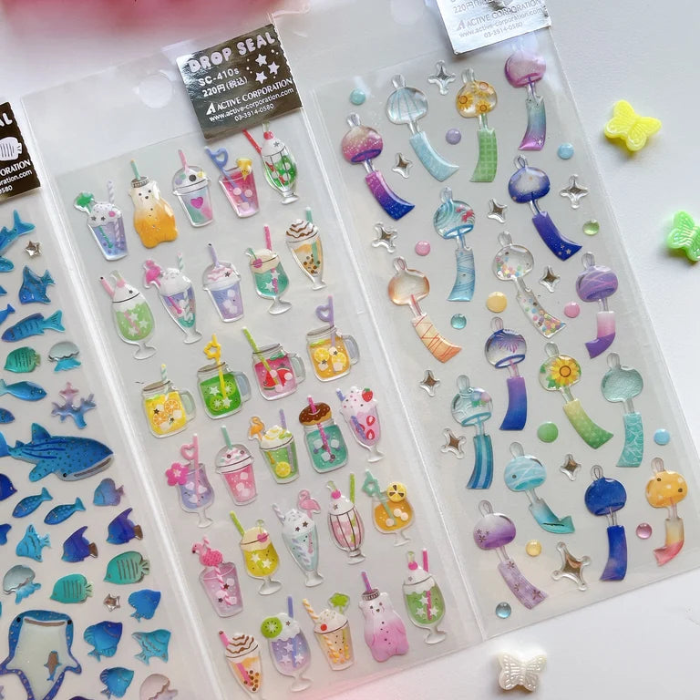 Epoxy Drop Seal Sticker