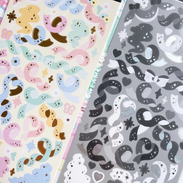 Foiled Ribbon Sticker
