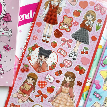 Girly Chick Sticker